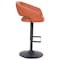 Flash Furniture Cognac Vinyl Adjustable Height Barstool CH-122070-BRBK-GG - alternate 8